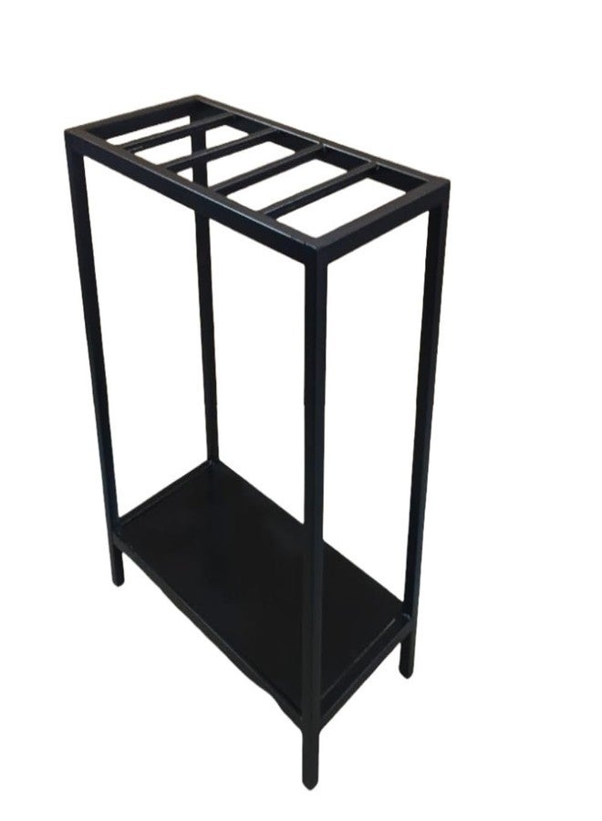 BUGAKI Aquarium Stand, Black Metal Frame, 24x12x30 Inch with Bottom Shelf - Image 1